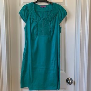 Calypso St.Barths cap sleeve silk shift dress